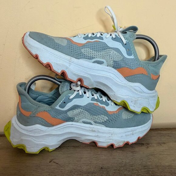 Sorel Kinetic Breakthru Day Lace Shoes Sneakers Womens Sz 8.5 M Gray Camo NL4689 - Picture 4 of 8